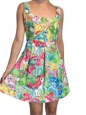 MY LITTLE PONY x Iron Fist DOLLS KILL DRESS XL Whimsigoth Kawaii Fairy Mermaid